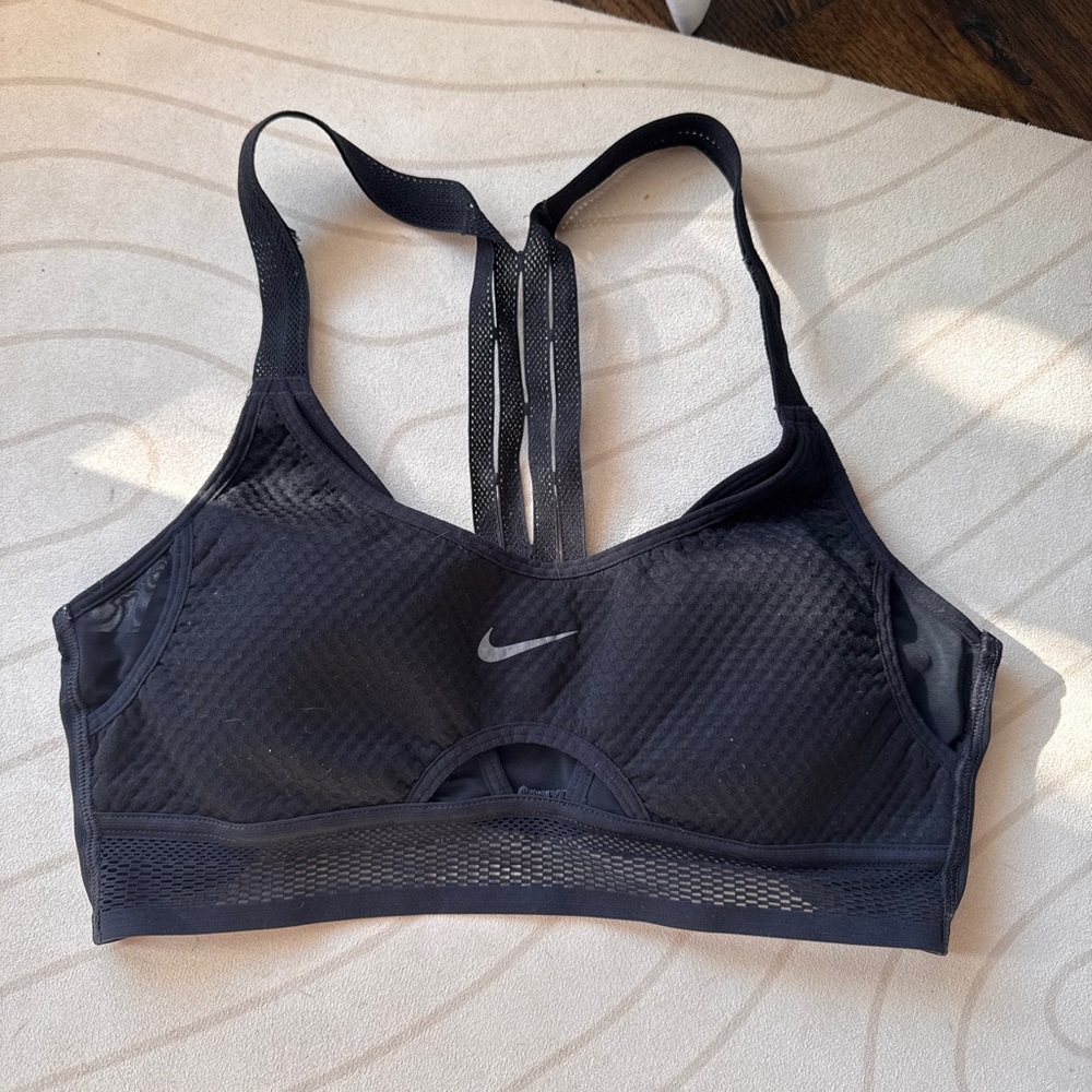 Nike Women's Black Mesh Sports Bra